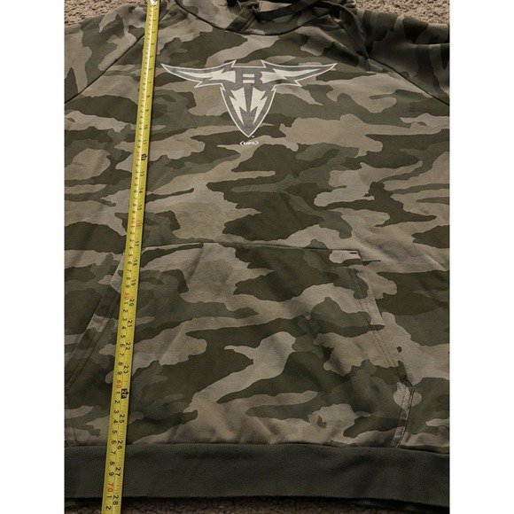 Under Armour San Antonio Brahmas LS Hooded Sweatshirt UFL USA Flag Camo 2XL JBHS - Picture 5 of 9